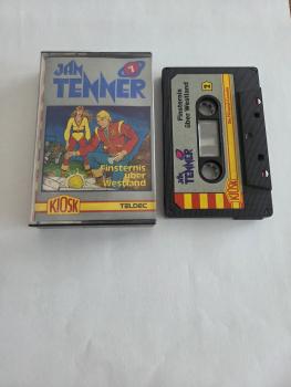 Jan Tenner Folge 7 Finsternis über Westland 4-fach Schwarz geschraubt Schwarz mit Grauen Aufkleber 4.25615 CD Kiosk Teldec